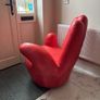 chair, leather hand, swivel Image 4