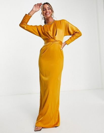 Asos Satin Maxi Dress