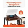 Record Player Stand with Charging Station & USB Ports, Holds up to 200 Albums, 3-Tier Turntable Stand with Vinyl Record Storage, Record Player Table Image 6