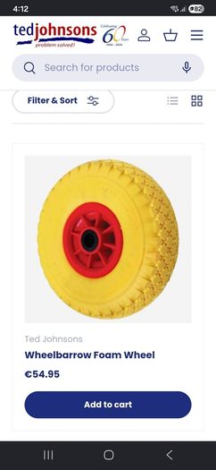 Wheelbarrow wheels