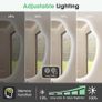 Irregular Bathroom Mirror with LED Lights 600x900mm, Bluetooth Led Bathroom Mirror, Anti-Fog, 3000K-6500K, Dimmable, Memory, HD Tempered Glass, IP44 Waterproof, Horizontal/Vertical Image 5