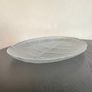 Pair of vintage Arcoroc Aspen Leaf Glass Platters / Plates, Mid century French Dishes Image 7