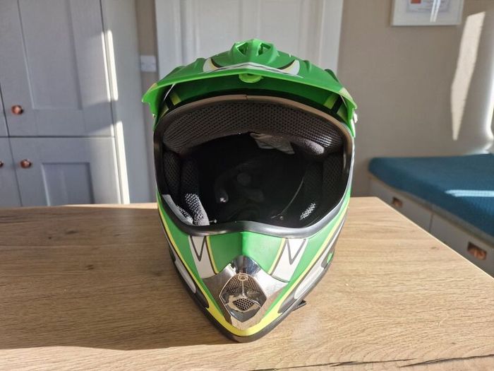 MX helmet full face green size Youth XL