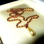 Vintage Hallmarked 'Rope' Chain & Teardrop Pendant Image 6