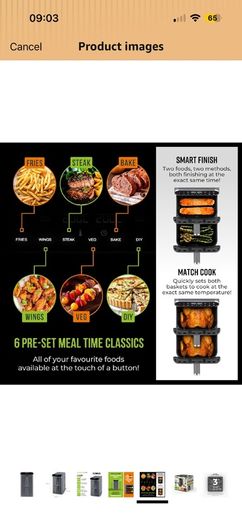 Brand new Tower Vortx XL Dual Stack Air Fryer 11L