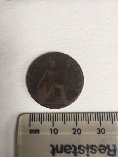 Edward VII, half penny, 1902.