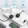 Extension Lead with 2 USB C Slots, 8 Way Power Strip Surge Protector | 4 USB Ports, 1800J Surge Protection, 1.8M Braided Extension Cord, Double Switch Multi Plug Outlets Socket for Home Office Image 2