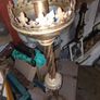 antique brass candle holder Image 2