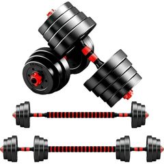 Adjustable Dumbbells & Connecting Bar 20kg Set - Free Delivery Or Pick Up In Store
