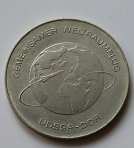 East Germany 10 Marks 1978 Space Interkosmos Joint Flight DDR & USSR