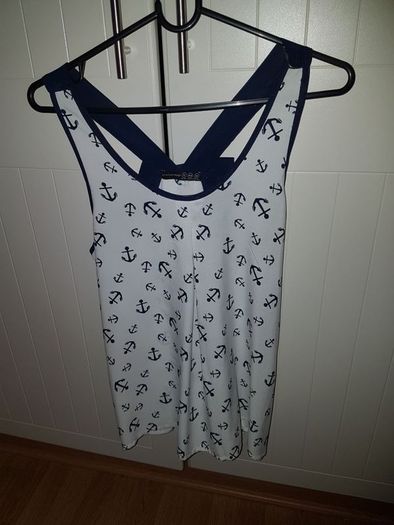 Anchor print vest top