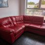 FREE red leather sofa Image 3