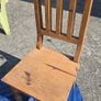 Solid Wooden Kitchen Table plus 4 Chairs Rustic Character Image 2