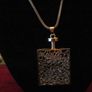 18ct Gold Plated Floating Charm pendant Image 2