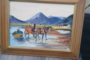 Oil Painting "Gathering Seaweed"