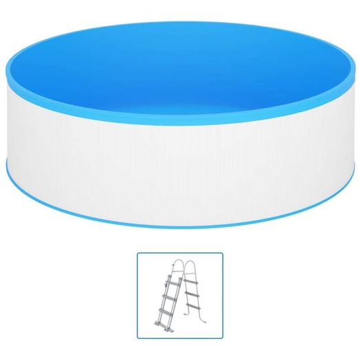Splasher Pool with 4-Step Ladder 350x90 cm White