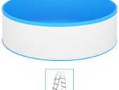 Splasher Pool with 4-Step Ladder 350x90 cm White