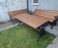 Heavy cast iron table