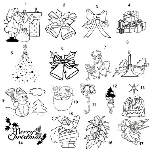 Christmas Table Place Names