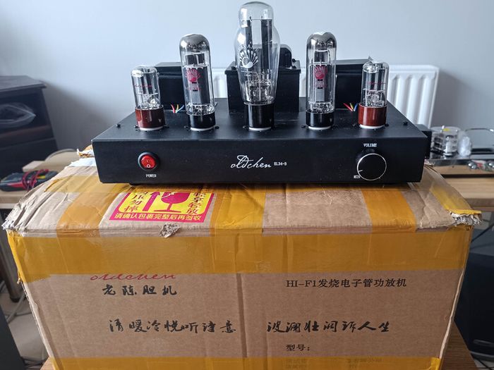 HiFi EL34 Valve Tube Power Amplifier Single-ended Class A Home Stereo Audio Amp BOX  NEW