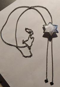 Six Pointed Star Lariat Necklace