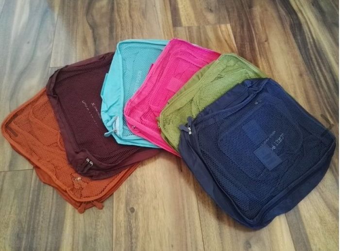6-Piece Luggage Organising Bags