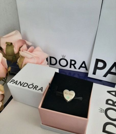 new genuine pandora MY HERO heart charm