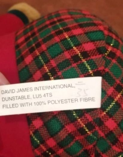 Rare Vintage Tartan Bear 1990