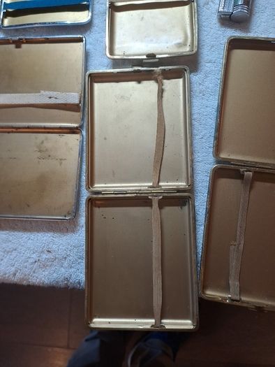 vintage cigarette cases and imco lighter