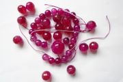Pink Agate beads, Jewellery making supplies, Craft supplies, Gemstone beads/