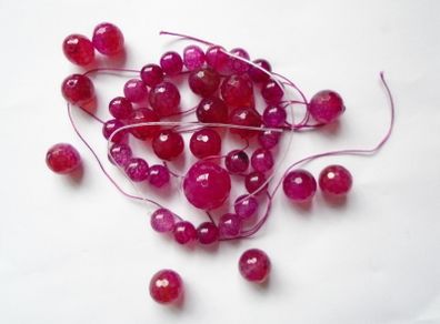 Pink Agate beads, Jewellery making supplies, Craft supplies, Gemstone beads/