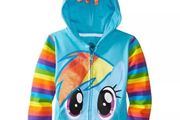 rainbow pony coat girls  age 9