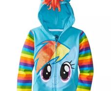 rainbow pony coat girls  age 9