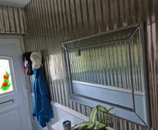 Bevelled mirror 90cm width x 70cm