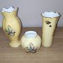 Aynsley Orchard Gold 2 vases and a jar Image 3