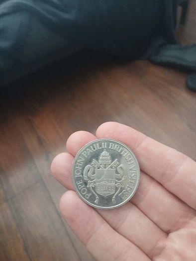 1982John Paul II British Visit Commemorate cased coin