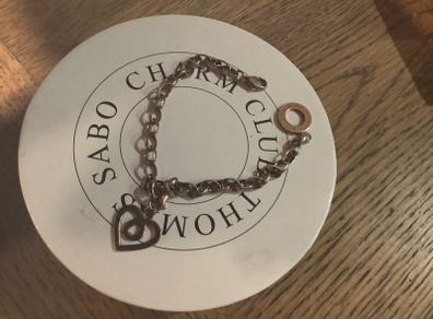Thomas Sabo Rose Plated Bracelet & Charm