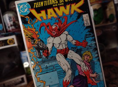 Teen Titans Spotlight on the Hawk ! Issue #7 ! Jackson Guice First DC Work ! Copper Age Comic from 1987 ! by DC Comics !