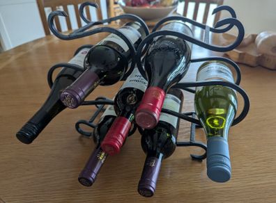 Wrought Iron Wine Rack
