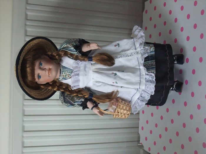 Large Porcelain Doll - German Dress