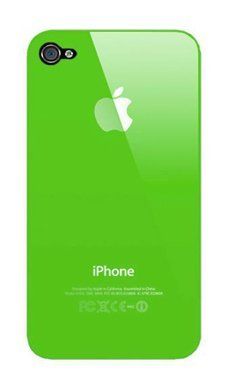Apple iPhone 4 GREEN Hard Logo Back Case