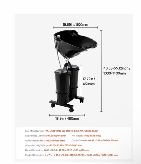 Portable  hair wash basin