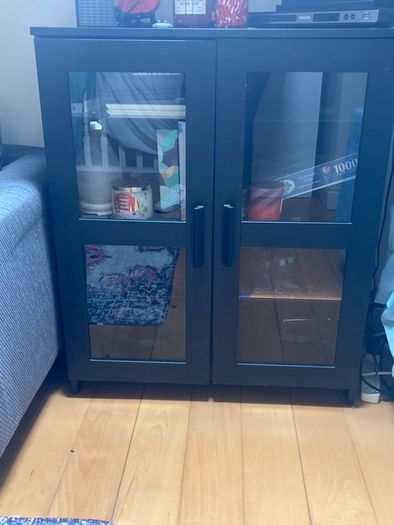 cabinet with glass doors