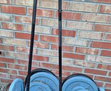 weights dumbells barbell