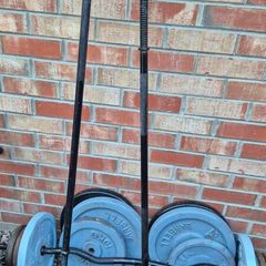 weights dumbells barbell