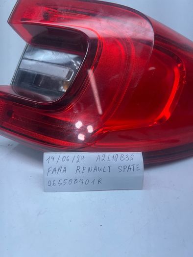 2017 Renault Kadjar  Taillight Right Outer 90061005 265508701r A2l16b3s