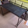 Black Office Table 120 x 60 x 75 cm Image 2