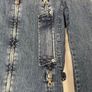 Vintage Y2K Sisley Biker Style Denim Jacket - Size S Image 2