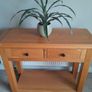 Solid Teak Console Table Image 2