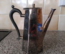 Silver plated coffee pot